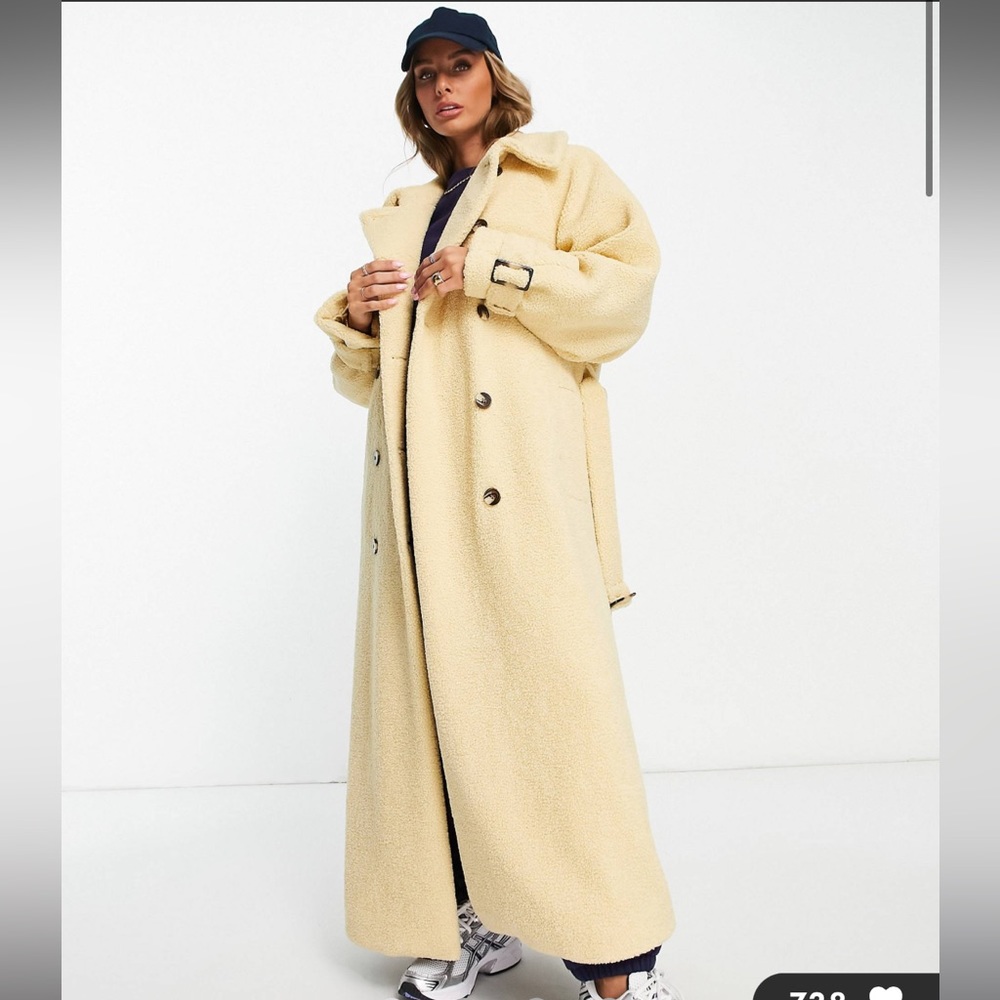 Teddy trench coat Topshop